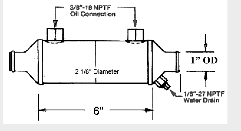 1126-2-5 OIL COOLER | LE1126-2-5