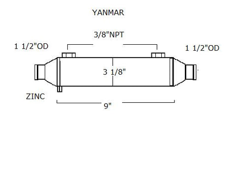 12763-1-7 Yanmar Gear Cooler