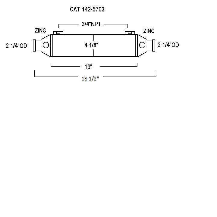 142-5703 CATERPILLAR | CAT LE: 142-5703 | Caterpillar Transmission Cooler
