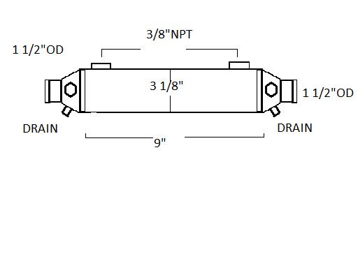14659-1-7 YANMAR GEAR COOLER | LE: 14659-1-7 Yanmar Transmission cooler