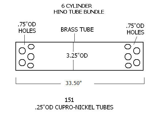 164051030 Hino Heat Exchanger | LE: 164051030 - Lenco Coolers