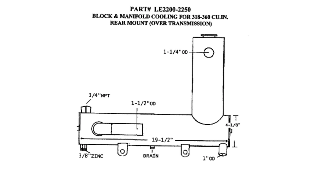 2200 Chrysler Heat Exchanger | LE: 2200