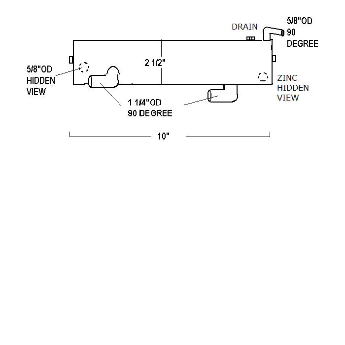 344885 KOHLER HEAT EXCHANGER | LE: 344885