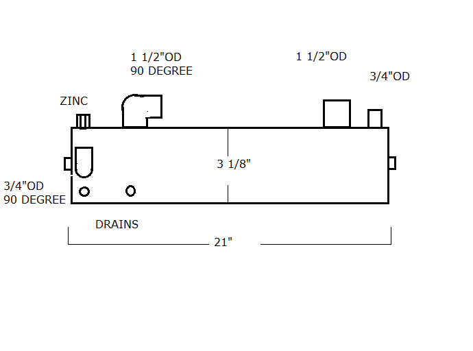 GM30881 KOHLER HEAT EXCHANGER | LE: GM30881 REPLACEMENT HEAT EXCHANGER - Lenco Coolers