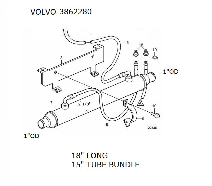 3862280 VOLVO OIL COOLER | LE: 3862280 - Lenco Coolers