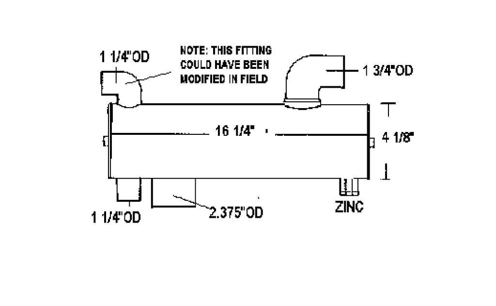 3910582 CN CUMMINS HEAT EXCHANGER | LE: 3910582CN | 4BT, CUPRO NICKEL