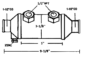 3917117 CUMMINS GEAR COOLER | LE: 3917117 CN | CUPRO NICKEL - Lenco Coolers