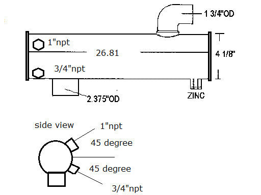 3930791 CUMMINS HEAT EXCHANGER | LE: 3930791 | COPPER