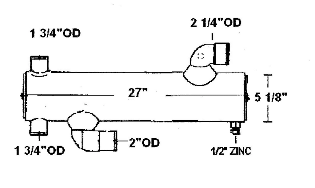 4058345 CUMMINS HEAT EXCHANGER | LE: 4058345CN | ENGINE MODEL 6C 300 HP | CUPRO NICKEL - Lenco Coolers