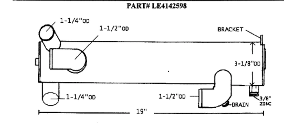 4142598 Chrysler Heat Exchanger | LE: 4142598