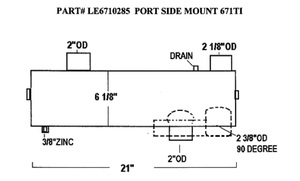 6710285 COVINGTON HEAT EXCHANGER | LE: 6710285