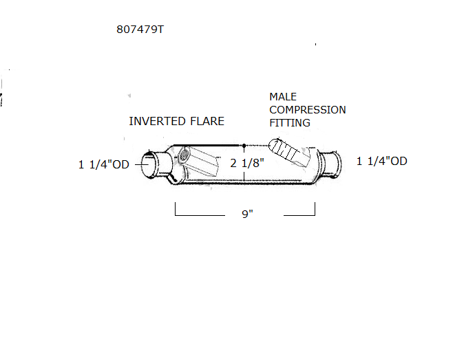 807479T Mercruiser Oil Cooler | LE: 807479T
