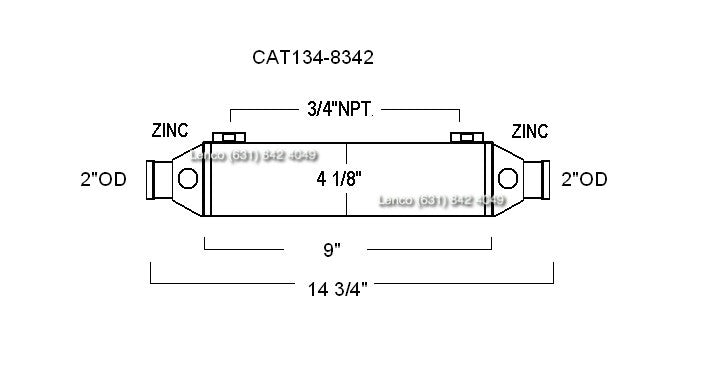 134-8342 CATERPILLAR | CAT LE: 134-8342 | Caterpillar Transmission Cooler - Lenco Coolers
