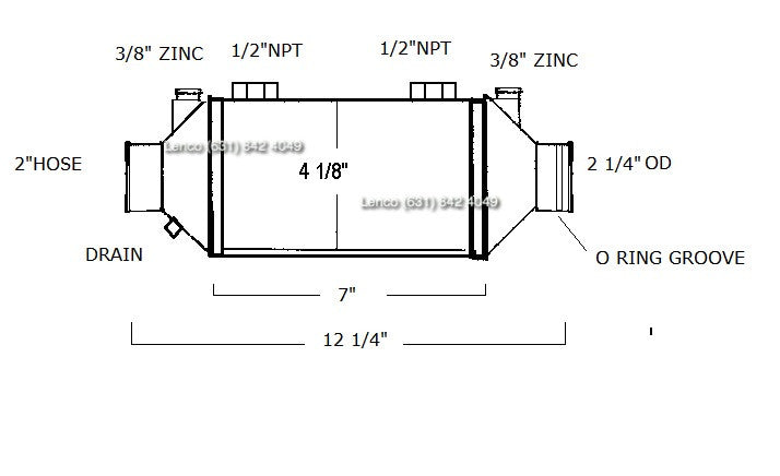4003582 CUMMINS GEAR COOLER | LE: 4003582 TRANSMISSION COOLER - Lenco Coolers