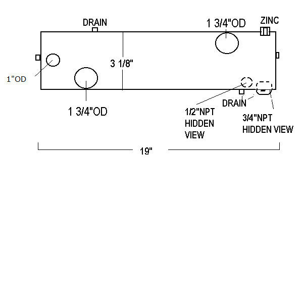 WESTERBEKE LE: 038300 HEAT EXCHANGER - Lenco Coolers