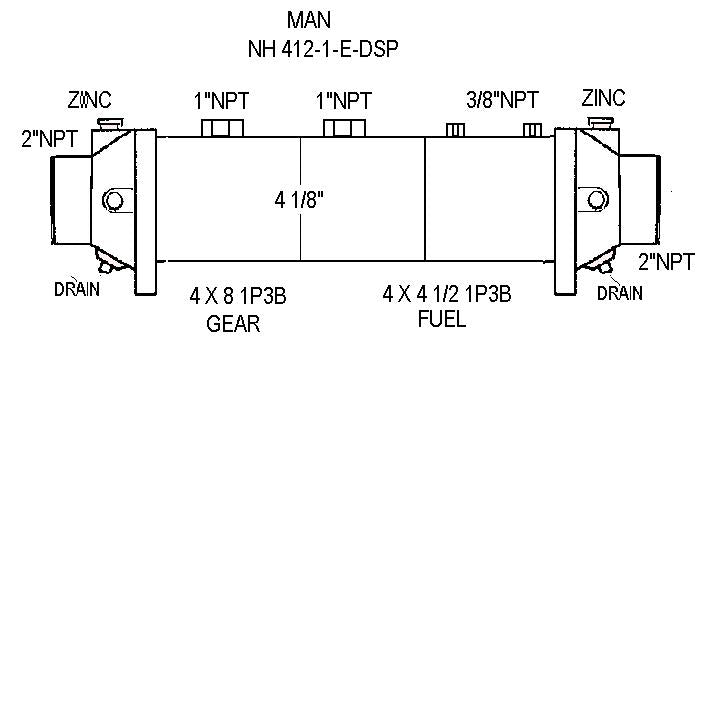 MAN NH 412-1-E-DSP GEAR / FUEL COOLER