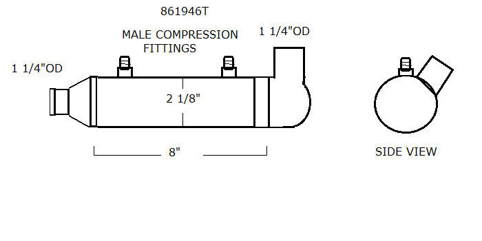 861946T MERCRUISER OIL COOLER | LE: 861946T