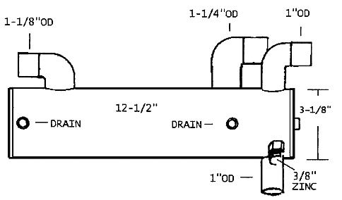 NA001406 PERKINS HEAT EXCHANGER | COPPER - Lenco Coolers