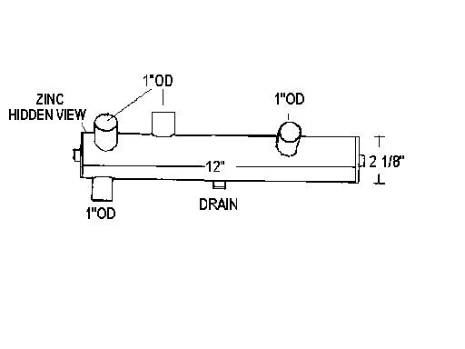 130-2343 ONAN HEAT EXCHANGER | LE: 130-2343 | CUPRO NICKEL REPLACEMENT HEAT EXCHANGER - Lenco Coolers