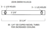 R114116 JOHN DEERE HEAT EXCHANGER - Lenco Coolers - 1