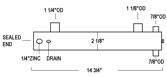 WESTERBEKE LE: 36895 HEAT EXCHANGER - Lenco Coolers