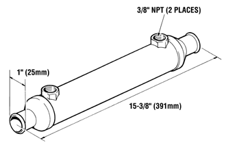 HP5825 SeaStar Power Steering Cooler | LE: HP5825
