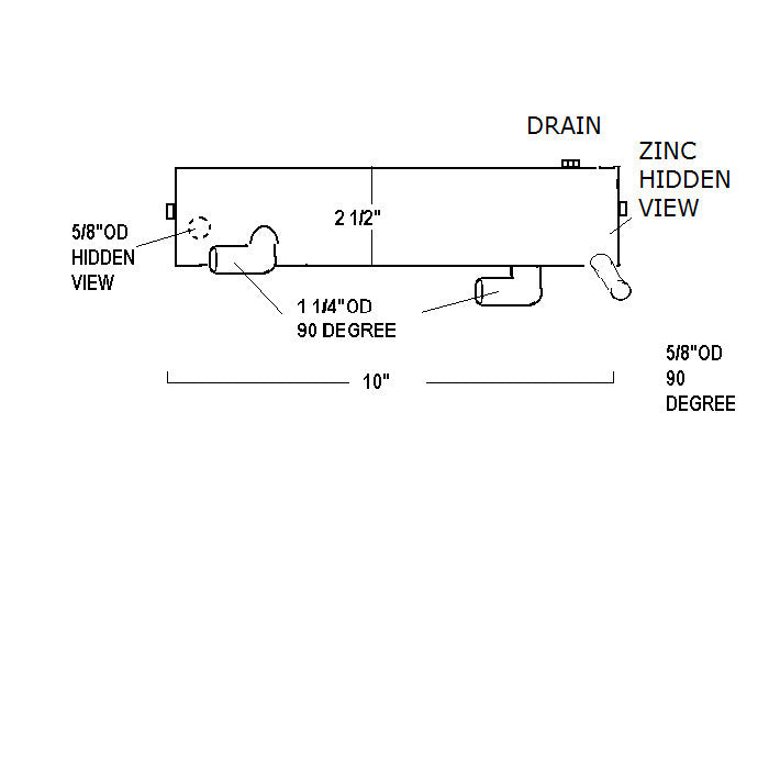 GM30879 KOHLER HEAT EXCHANGER | LE: GM30879 REPLACEMENT HEAT EXCHANGER