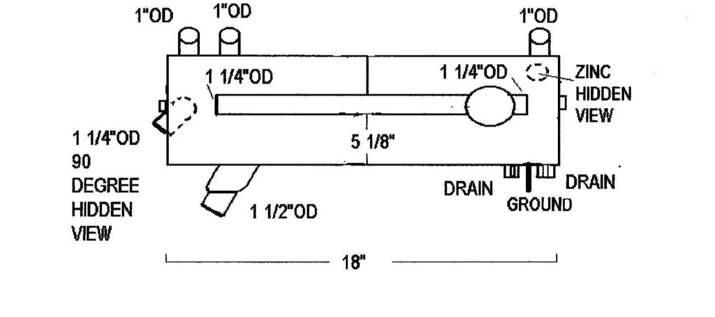 RA147044CN CRUSADER HEAT EXCHANGER | LE: RA147044CN PLEASURECRAFT - Lenco Coolers