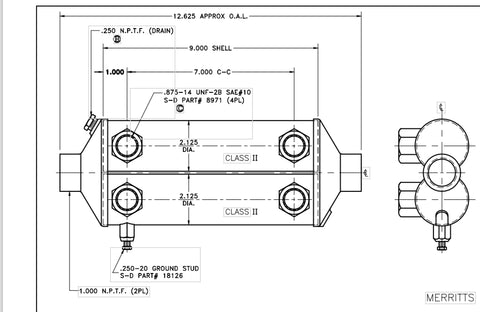 16959-3-7 MAN FUEL COOLER | LE16959-3-7 MAN FUEL COOLER