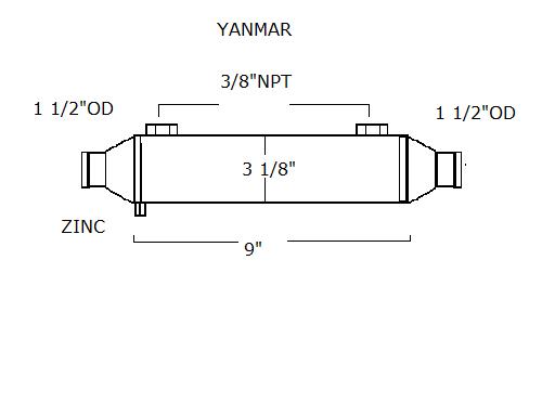12763-1-7 Yanmar Gear Cooler