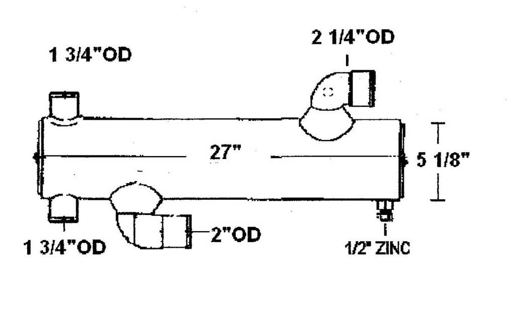 4058308 CUMMINS HEAT EXCHANGER | LE: 4058308CN | ENGINE MODEL 6CTA  | CUPRO NICKEL