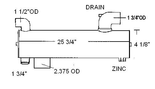 4020101 CUMMINS HEAT EXCHANGER | LE: 4020101CN | CUPRO NICKEL - Lenco Coolers