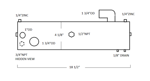 42209 A WESTERBEKE HEAT EXCHANGER |  LE: 42209-CN