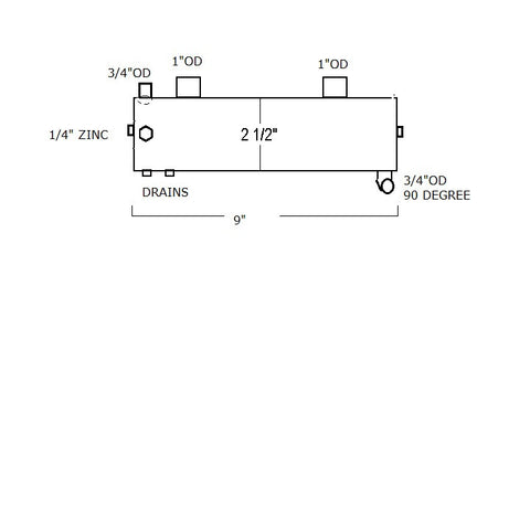 46292CN WESTERBEKE HEAT EXCHANGER |  LE: 046292CN  HEAT EXCHANGER
