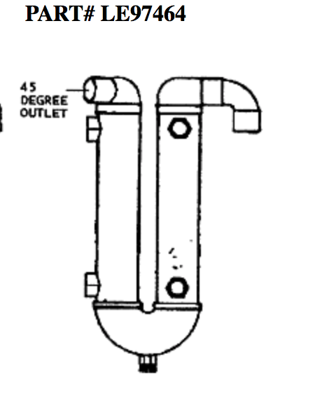 97464 CRUSADER U COOLER | LE: 97464 | TRANSMISSION OIL COOLER