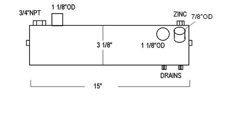 WESTERBEKE LE: 38147CN CUPRO NICKEL HEAT EXCHANGER - Lenco Coolers