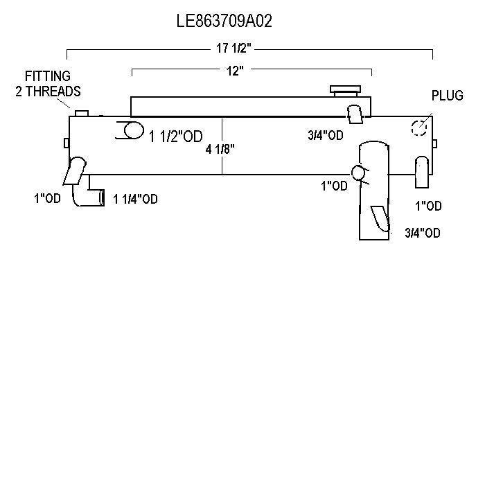 863709A02  MERCRUISER HEAT EXCHANGER |: LE 863709