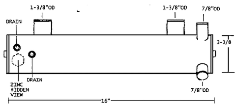 WESTERBEKE LE: 36897 HEAT EXCHANGER - Lenco Coolers